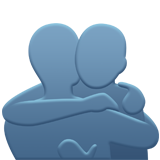 गले मिलते हुए लोग