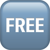 निशुल्क चिह्न, शुल्क मुक्त