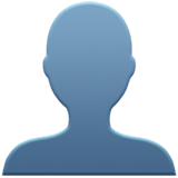 सिल्हूट व्यक्ति इमोजी