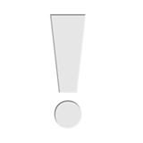 सफेद विस्मयादिबोधक चिह्न