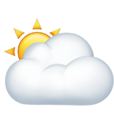 बड़े बादल के पीछे सूर्य