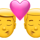 चुंबन: पुरुष, पुरुष