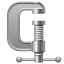 धातु स्क्रू क्लैंप U+1F5DC धातु स्क्रू क्लैंप U+1F5DC