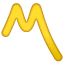 येलो एम व्हाट्सएप U+303D येलो एम व्हाट्सएप U+303D