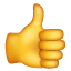 अंगूठा U+1F44D अंगूठा U+1F44D